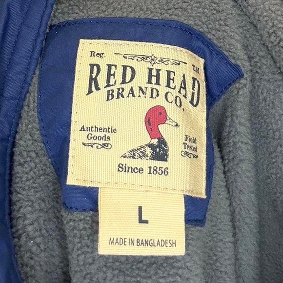 RedHead Brand Co. Blue Full-Zip Fleece-Lined Jacket – Size L - Picture 5 of 5